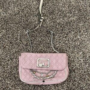 Pink Quilted Chain Shoulder Bag
